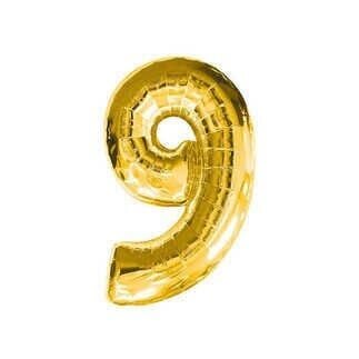 FOLYO BALON RAKAM 9 ALTIN 32 INC PK:1 KOLİ -500