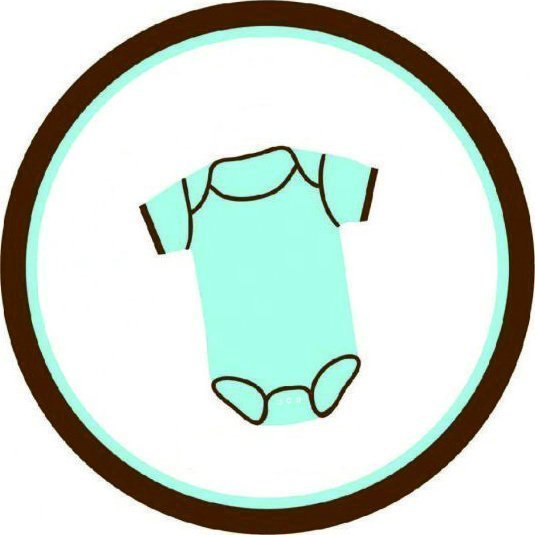 Badi Bebek Yuvarlak etiket 1 Sayfa (54Adet)