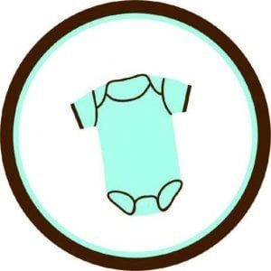 Badi Bebek Yuvarlak etiket 1 Sayfa (54Adet)