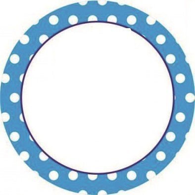 Puantiyeli Bebek Yuvarlak etiket 1 Sayfa (54Adet)