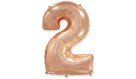 32 İNC FOLYO BALON RAKAM 2 ROSE GOLD