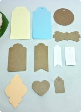 50 Adet Renkli 7,5 cm (Büyük Boy) Flama İsim Etiket  (80 Gr.Hamur Kağıda) (Söz, Nişan,Nikah,Bebek Şekeri İsim Etiketi)
