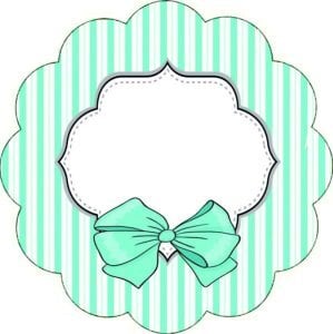 Fiyonklu Bebek Yuvarlak etiket 1 Sayfa (54Adet)