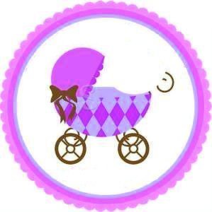 Puset Bebek Yuvarlak etiket 1 Sayfa (54Adet)