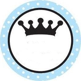 Taç Bebek Yuvarlak etiket 1 Sayfa (54Adet)