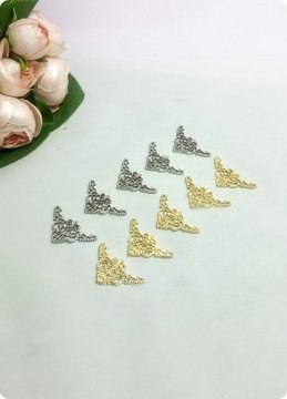 100 Adet Metal Köşelik (Kuran-ı Kerim,Yasin ,Kapak Süsü)