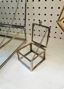 Metal kare yüzük kutusu / yükselticisi