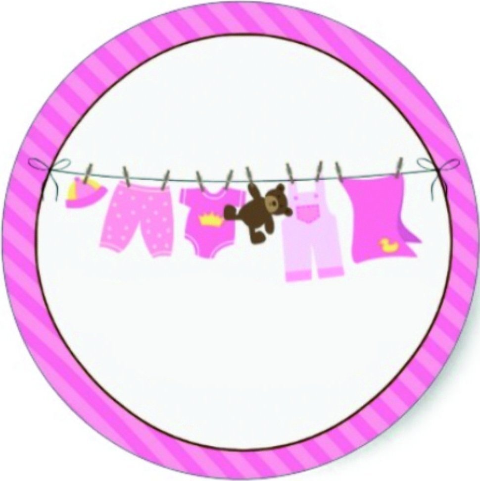 Askı Bebek Yuvarlak etiket 1 Sayfa (54Adet)