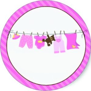 Askı Bebek Yuvarlak etiket 1 Sayfa (54Adet)