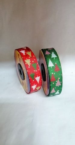 2 Cm (20 Mt.) Yılbaşı Ağaçlı Grogren Kurdele