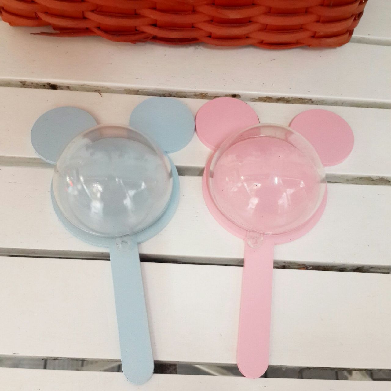 Çubuklu Mickey Kulaklı Şeker Sunum Objesi