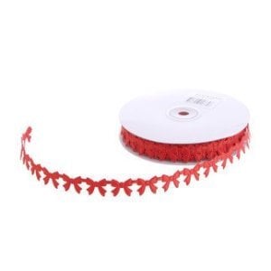 KURDELA FİYONK MODELİ 2CM KIRMIZI