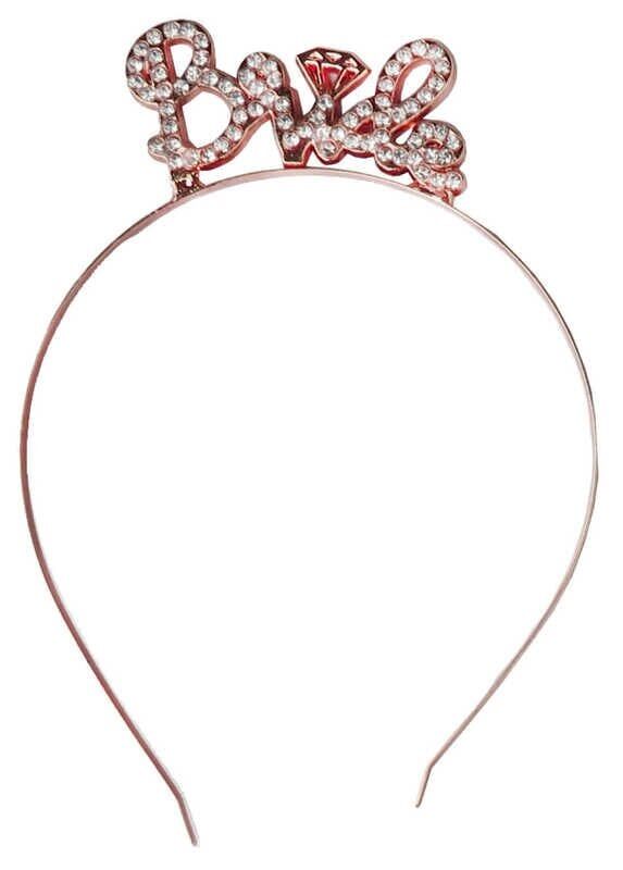 TAÇ METAL TAŞLI BRIDE PIRLANTALI ROSE PK:1