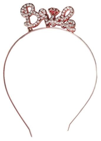 TAÇ METAL TAŞLI BRIDE PIRLANTALI ROSE PK:1