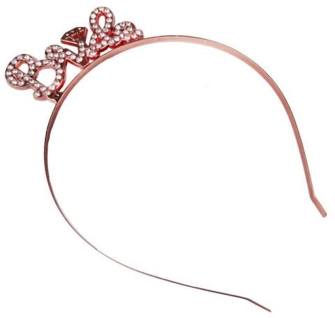 TAÇ METAL TAŞLI BRIDE PIRLANTALI ROSE PK:1