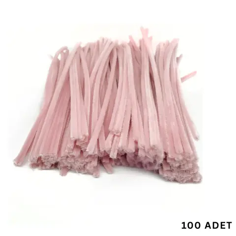 100 lü Şönil Tel (El İşi, DIY, Hobi ve Çiçek Yapım Teli) 6 mm - 30 Cm
