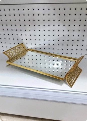 3 lü aynalı tepsi seti
