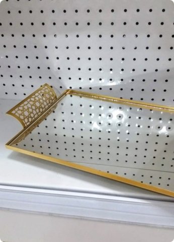 3 lü aynalı tepsi seti