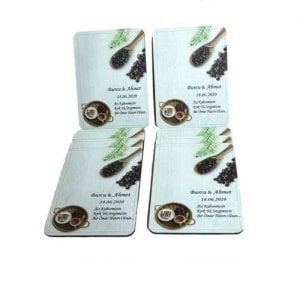 15*10 Cm Kahve Desenli Ahşap Süs