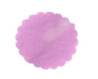 100 LÜ 18CM ORGANZE KARLI YUVARLAK TÜL PEMBE