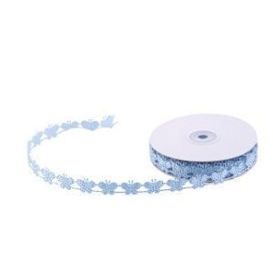 KURDELA KELEBEKLİ SİMLİ 2CM MAVİ