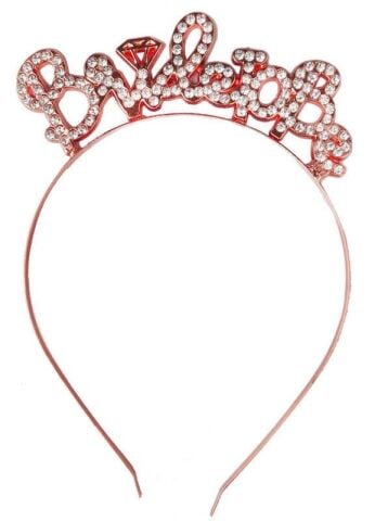 TAÇ METAL TAŞLI BRIDE TO BE ROSE PK:1