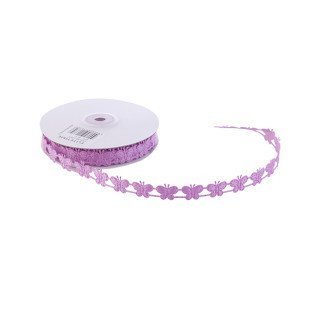 KURDELA KELEBEKLİ SİMLİ 2CM LİLA
