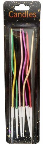 MUM METALİK BURGULU 15 CM KROM RENGARENK PK:6