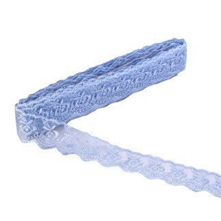KURDELA DANTELİ 4CM MAVİ