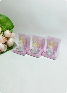 Cam Melek Altın Simli  (Pembe Asetat Kutulu)