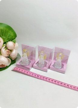 Cam Melek Altın Simli  (Pembe Asetat Kutulu)
