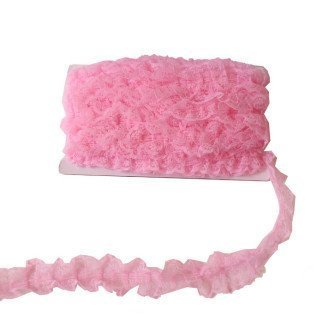 KURDELA DANTELLİ PEMBE 4.2cm