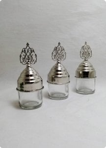 20 li Metal Güneş Tepelikli Cam Kavanoz