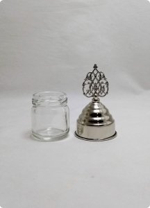 20 li Metal Güneş Tepelikli Cam Kavanoz