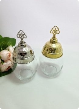 60 LI Metal Tepelikli Kuruyemişlik Büyük Cam Kavanoz 10 lu