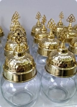 60 LI Metal Tepelikli Kuruyemişlik Büyük Cam Kavanoz 10 lu