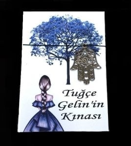 20 Li Şans Tılsımı Kolyeli  Kına Kızı Hediyelik
