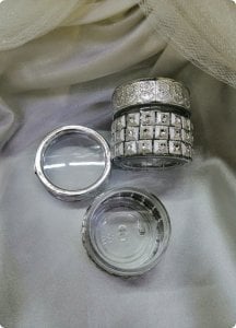 Pvc Kristal taşlı Çevir Kapak Kavanoz