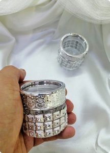 Pvc Kristal taşlı Çevir Kapak Kavanoz