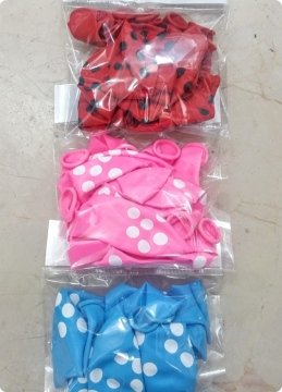 10 Lu Puantiye Baskılı 12'' inç Balon Pakedi