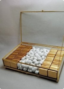 30*20 cm Kız isteme,Söz Çikolatası Metal kenarlı,Zincirli,Kapaklı çikolata kutusu