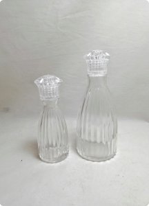 Yeni çizgili taç kapaklı şişe (2 boy)