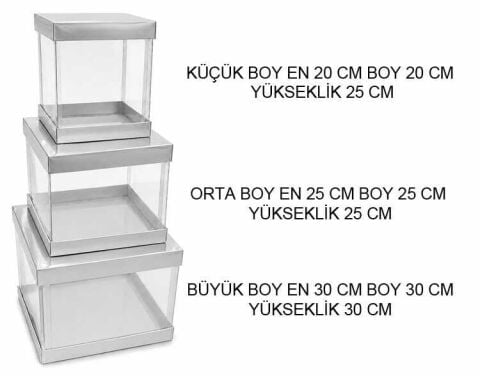 KUTU ASETAT DEMONTE 3 LÜ SET GÜMÜŞ PK:3