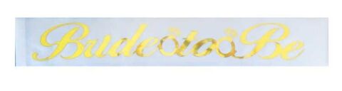 KUŞAK KURDELA BRIDE TO BE BEYAZ ALTIN PK:1.5 MT