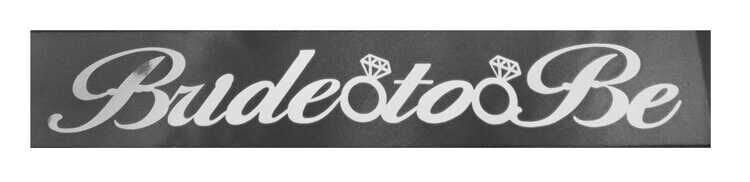 KUŞAK KURDELA BRIDE TO BE SİYAH GÜMÜŞ PK:1.5 MT