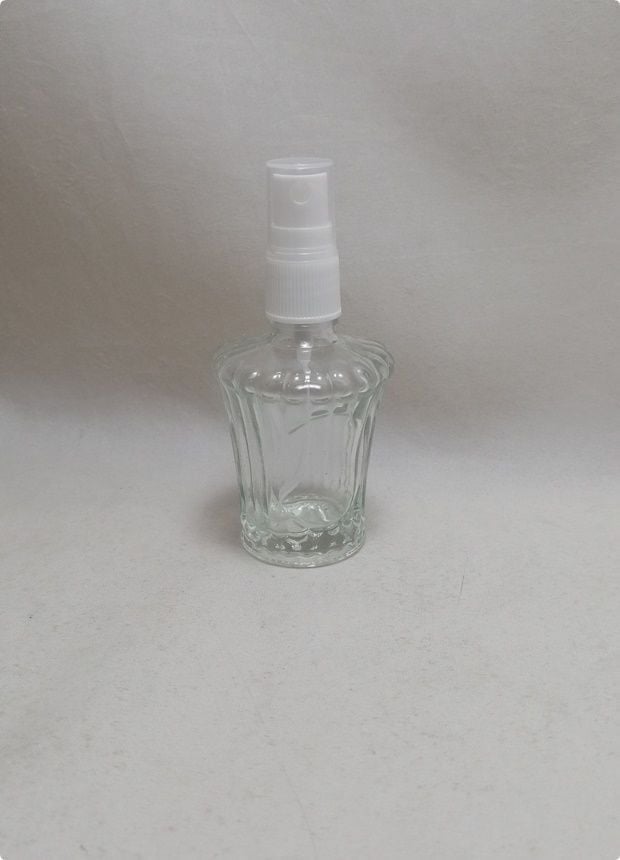 50 cc Mini Speyli Çizgili Cam Kolonya Şişesi