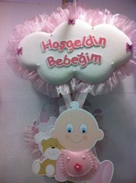 Bebek Odası Kapı Süsü ; Ayı,BebekTemalı