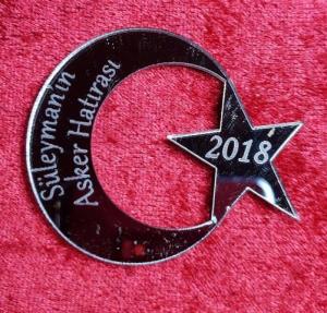 Bayrak simgeli pleksi ayna (5*4,5cm)