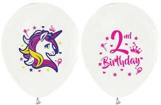 BALON UNICORN 2 YAŞ 12'' BYZ PK:100 KL:50