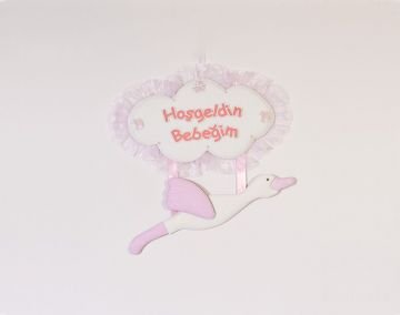 Bebek odası kapı süsü ; Bulut, Leylek